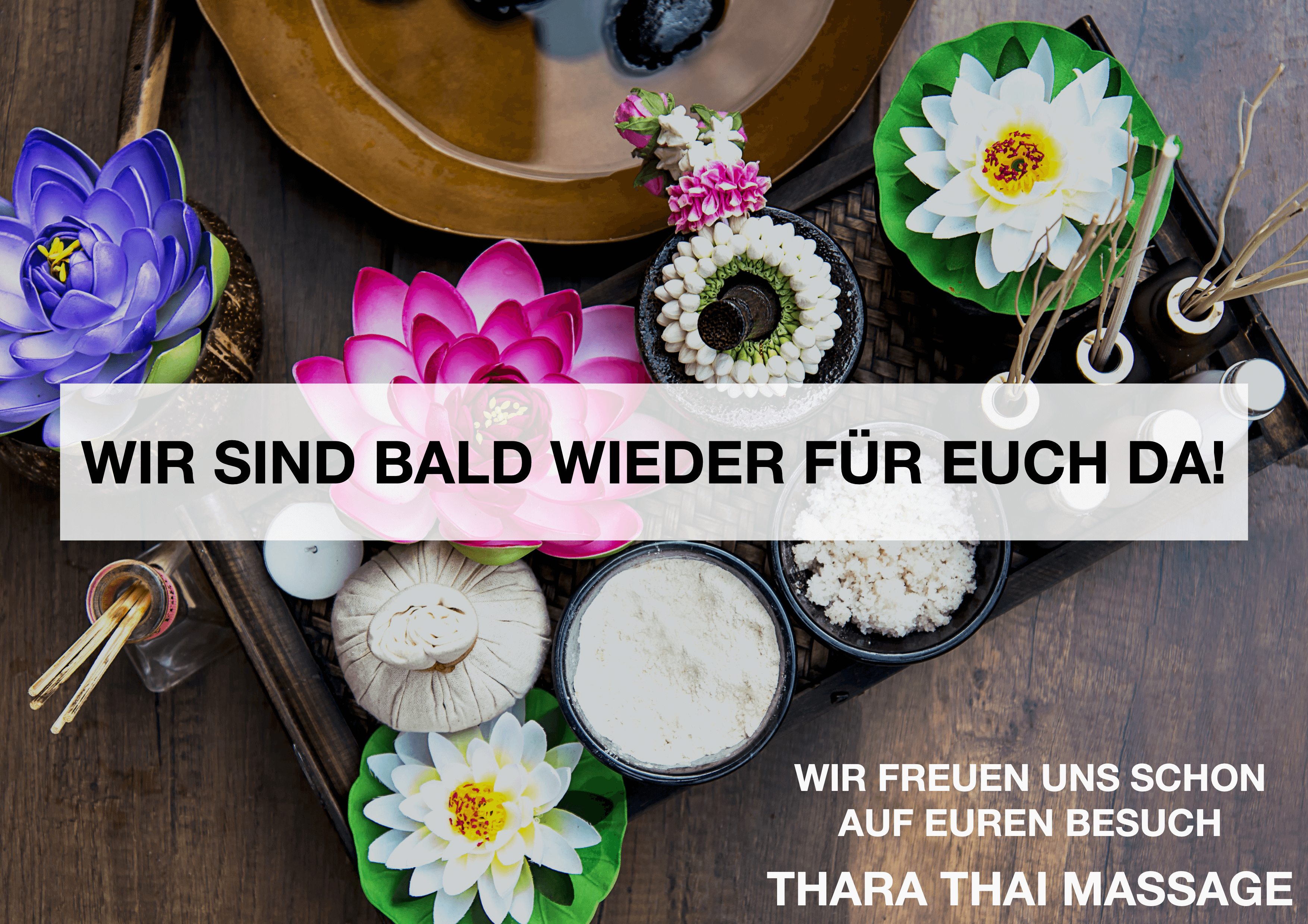 Wir sind bald wieder für euch da