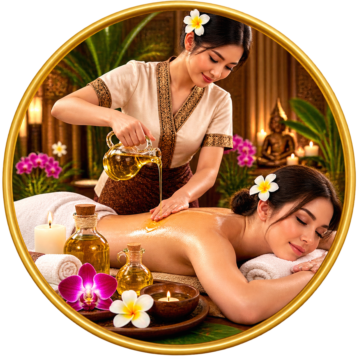 Hot-Öl-Massage